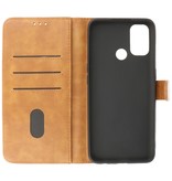 Bookstyle Wallet Cases Cover pour Oppo A53s 4G - A53 Marron