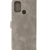 Bookstyle Wallet Cases Cover pour Oppo A53s 4G - A53 Gris