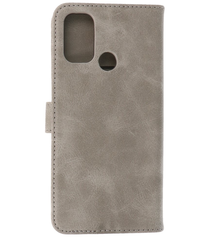 Bookstyle Wallet Cases Cover for Oppo A53s 4G - A53 Gray