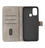 Custodia a portafoglio Bookstyle Cover per Oppo A53s 4G - A53 grigio