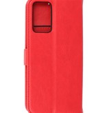 Bookstyle Wallet Cases Hülle für Oppo A54s Rot