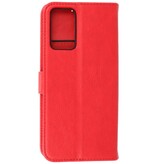 Bookstyle Wallet Cases Case for Oppo A54s Red