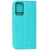 Bookstyle Wallet Cases Custodia per Oppo A54s verde