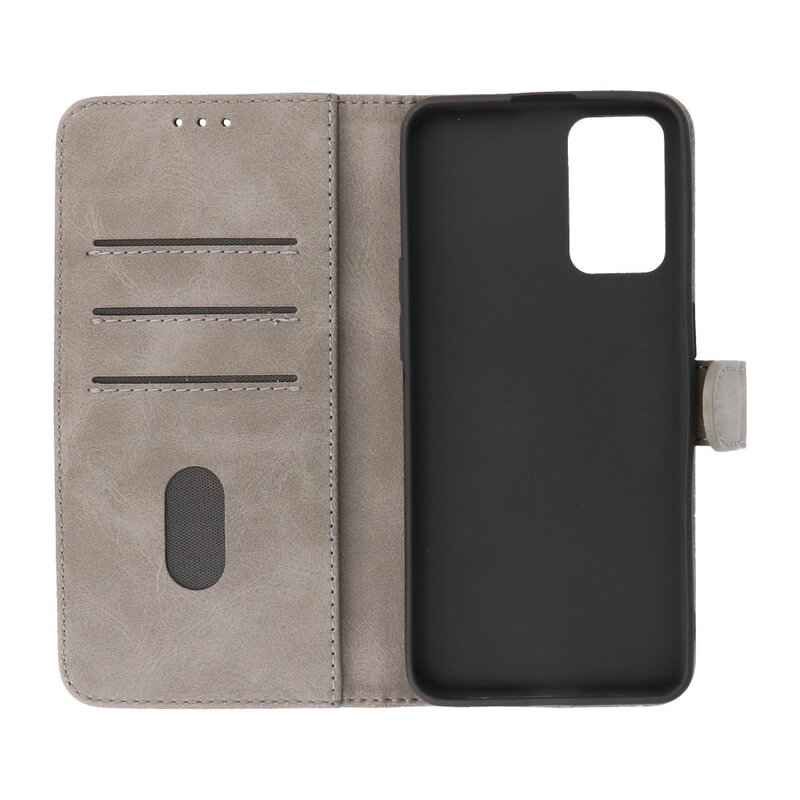 Bookstyle Wallet Cases Hülle für Oppo A54s Grau