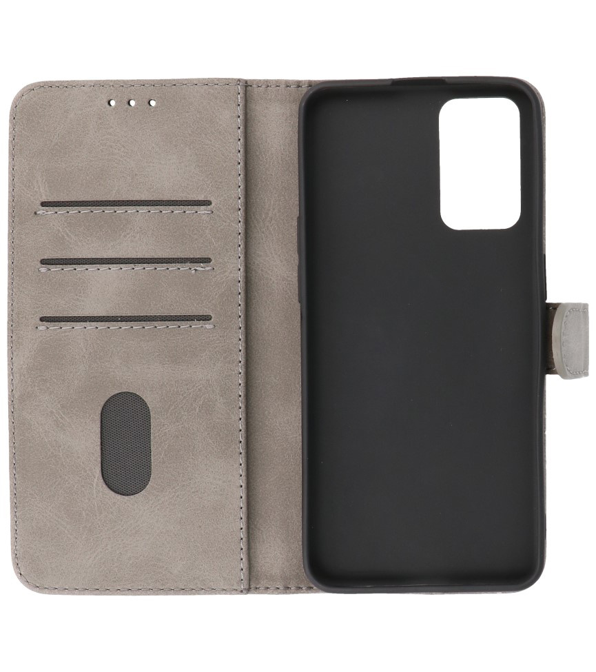 Bookstyle Wallet Cases Case for Oppo A54s Gray