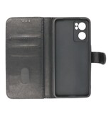 Bookstyle Wallet Cases Hülle für Oppo Reno 7 5G Schwarz