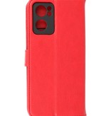 Bookstyle Wallet Cases Hoesje voor Oppo Reno 7 5G Rood