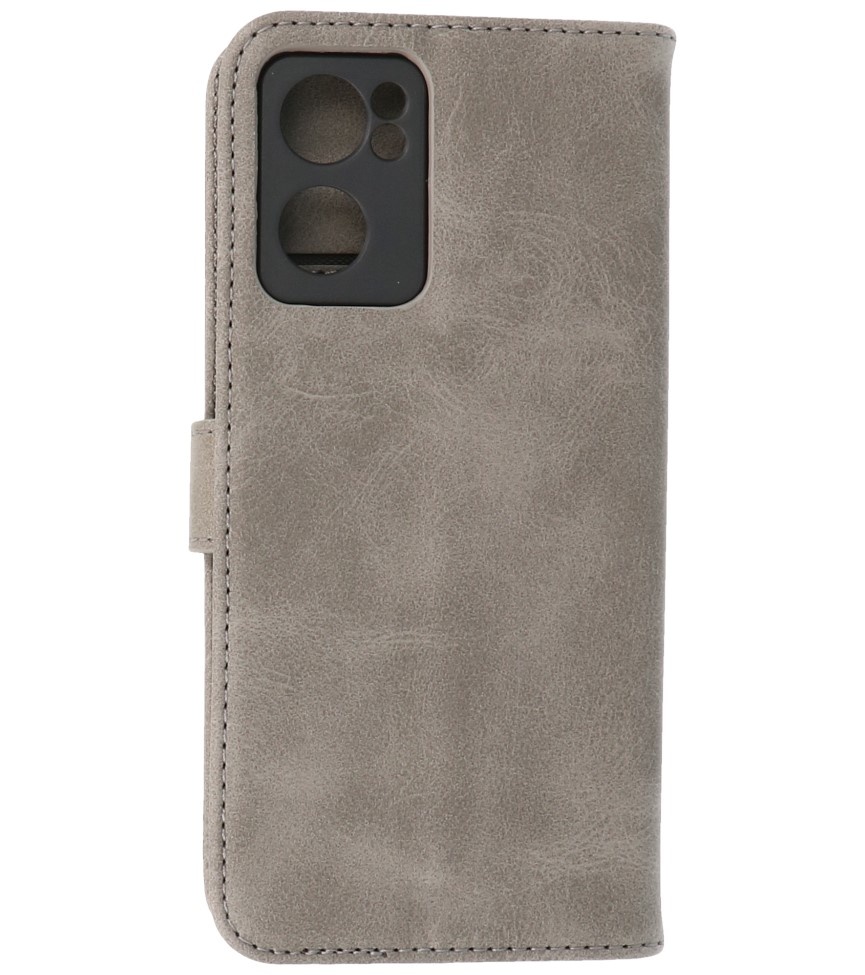 Bookstyle Wallet Cases Case for Oppo Reno 7 5G Gray