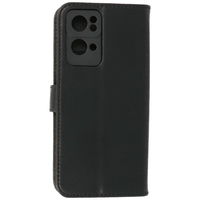 Bookstyle Wallet Cases Funda para Oppo Reno 7 Pro 5G Negro