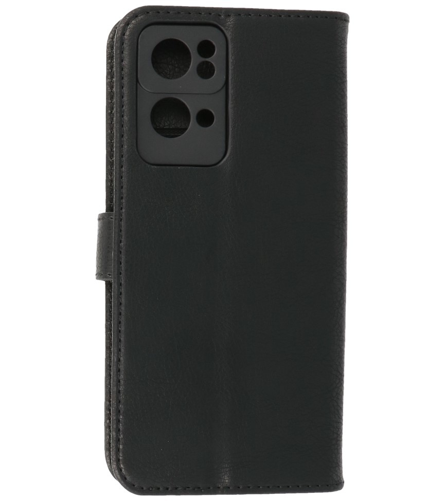 Bookstyle Wallet Cases Custodia per Oppo Reno 7 Pro 5G nera