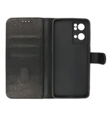 Bookstyle Wallet Cases Hülle für Oppo Reno 7 Pro 5G Schwarz