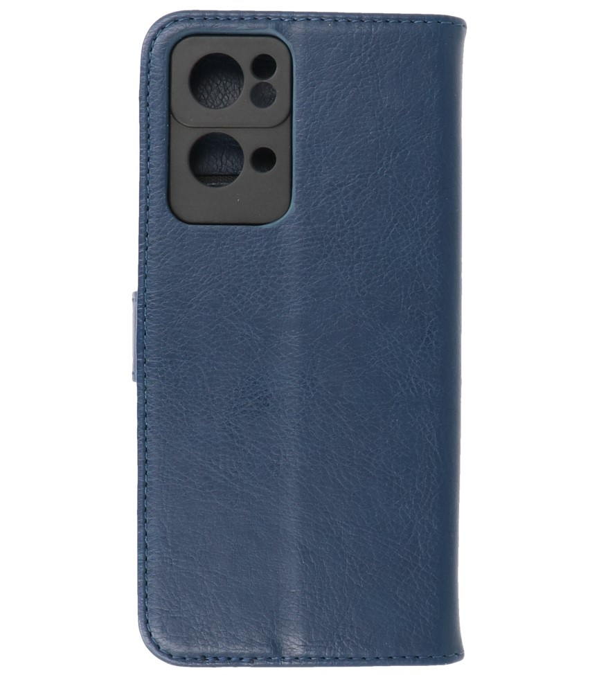 Bookstyle Wallet Cases Case for Oppo Reno 7 Pro 5G Navy