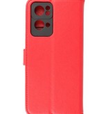 Bookstyle Wallet Cases Cover für Oppo Reno 7 Pro 5G Rot