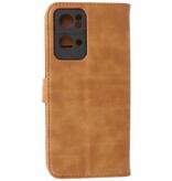 Bookstyle Wallet Cases Hoesje voor Oppo Reno 7 Pro 5G Bruin