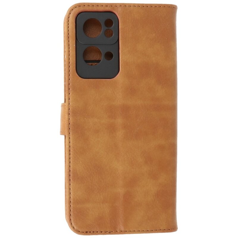 Bookstyle Wallet Cases Hoesje voor Oppo Reno 7 Pro 5G Bruin