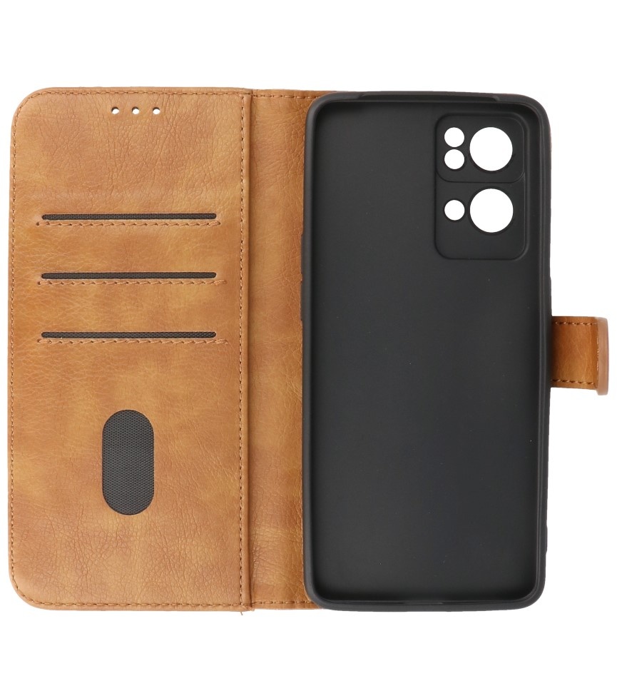 Bookstyle Wallet Cases Case for Oppo Reno 7 Pro 5G Brown