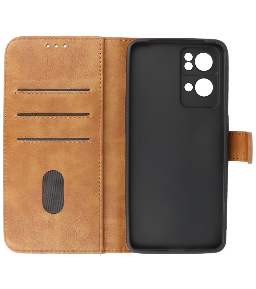 Bookstyle Wallet Cases Cover til Oppo Reno 7 Pro 5G Brown