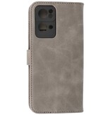 Bookstyle Wallet Cases Case for Oppo Reno 7 Pro 5G Gray