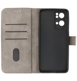 Etuis portefeuille Bookstyle pour Oppo Reno 7 Pro 5G Gris