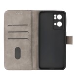 Bookstyle Wallet Cases Case for Oppo Reno 7 Pro 5G Gray