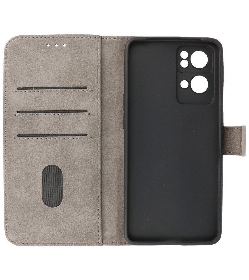 Bookstyle Wallet Cases Hoesje voor Oppo Reno 7 Pro 5G Grijs