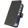 Wallet Cases Hülle für iPhone 12 - 12 Pro Schwarz