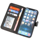 Wallet Cases Hoesje voor iPhone 12 - iPhone 12 Pro Zwart