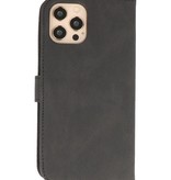 Wallet Cases Hoesje voor iPhone 12 - iPhone 12 Pro Zwart