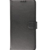 Echt Lederen Hoesje Wallet Case voor iPhone XR Zwart