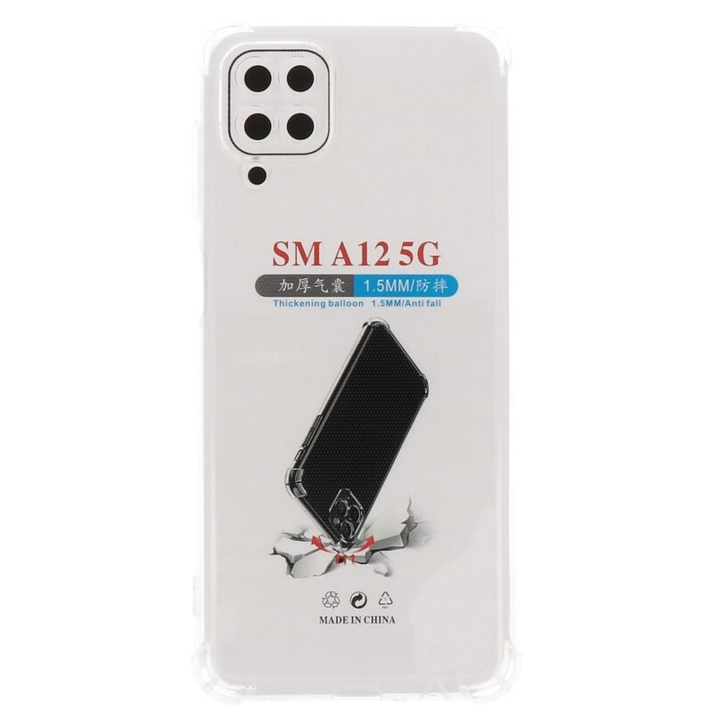 Shockproof TPU Case for Samsung Galaxy A12 Transparent