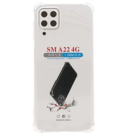 Funda de TPU a prueba de golpes para Samsung Galaxy A22 4G Transparente