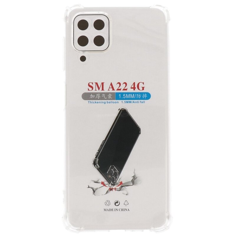 Shockproof TPU Case for Samsung Galaxy A22 4G Transparent