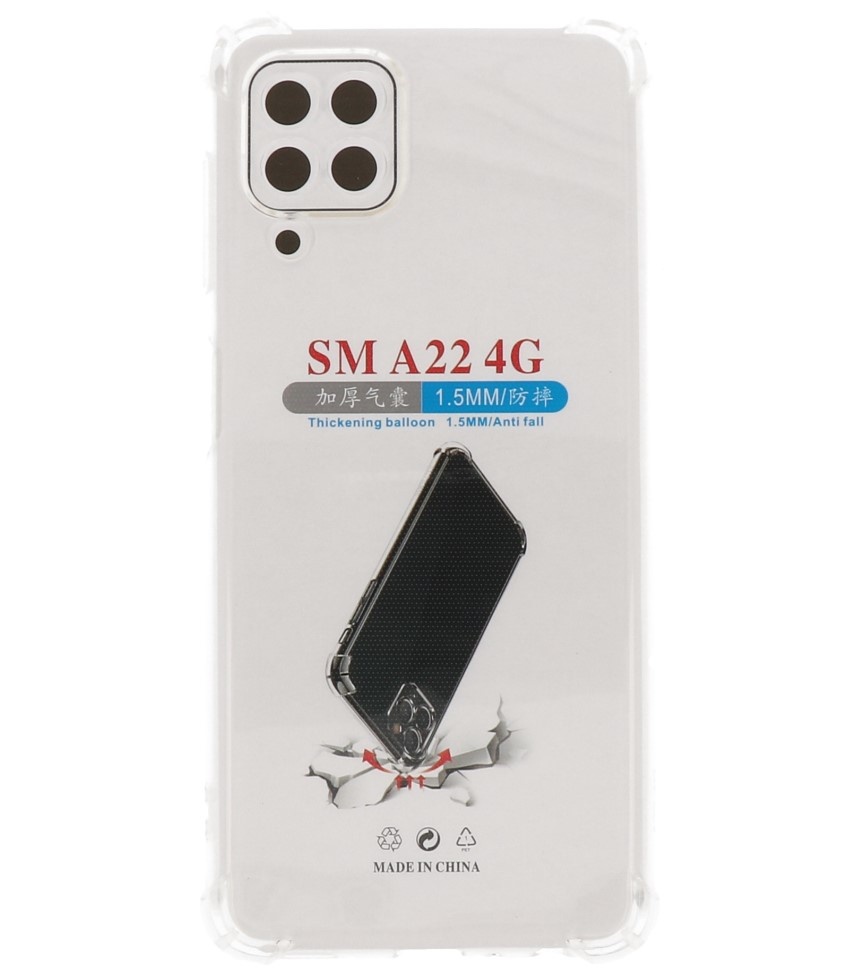 Coque en TPU Antichoc pour Samsung Galaxy A22 4G Transparente