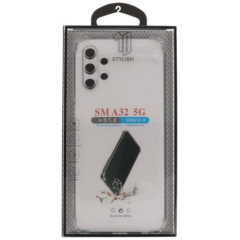 Schokbestendig TPU hoesje voor Samsung Galaxy A32 5G Transparant