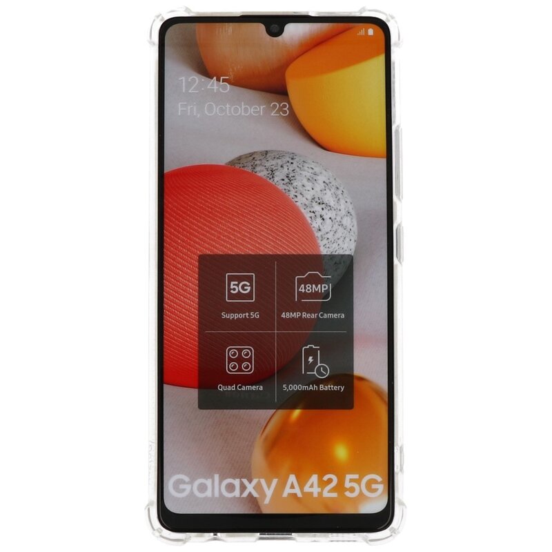 Funda de TPU a prueba de golpes para Samsung Galaxy A42 5G Transparente