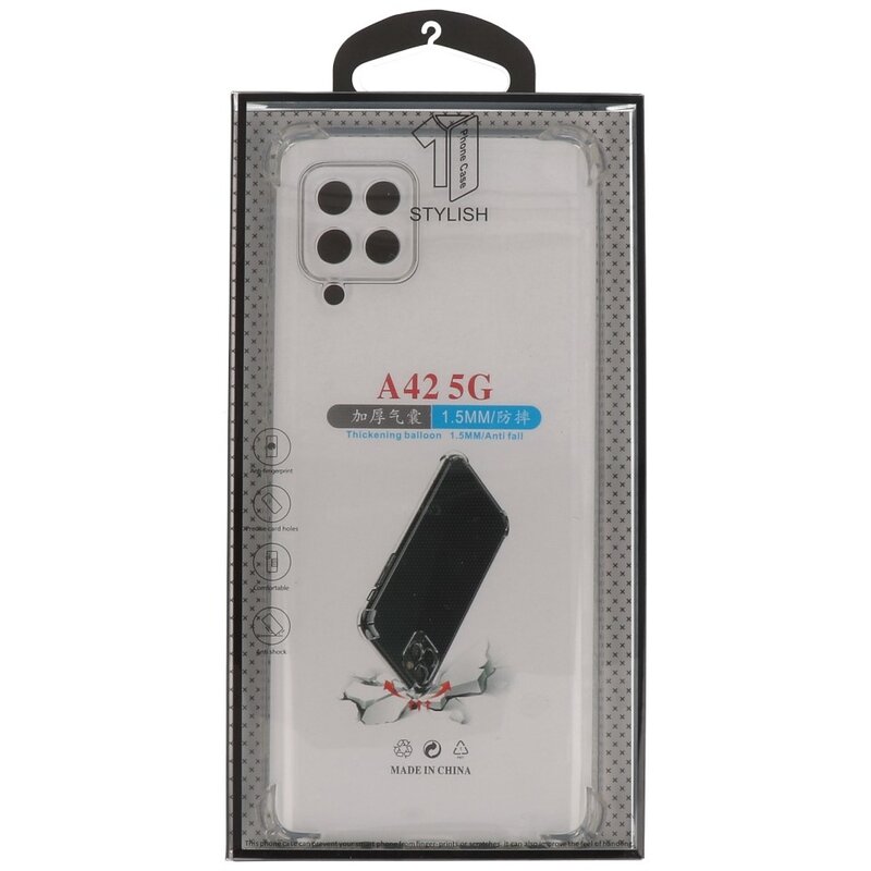 Funda de TPU a prueba de golpes para Samsung Galaxy A42 5G Transparente