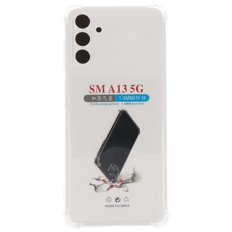 Coque en TPU Antichoc pour Samsung Galaxy A13 5G Transparente