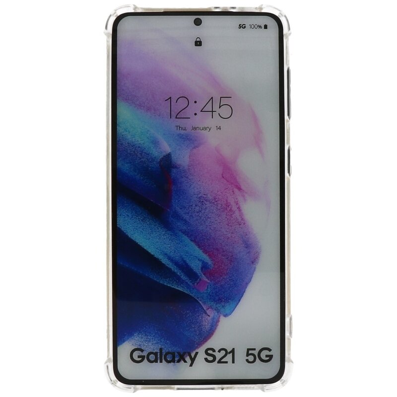 Funda de TPU a prueba de golpes para Samsung Galaxy S21 transparente