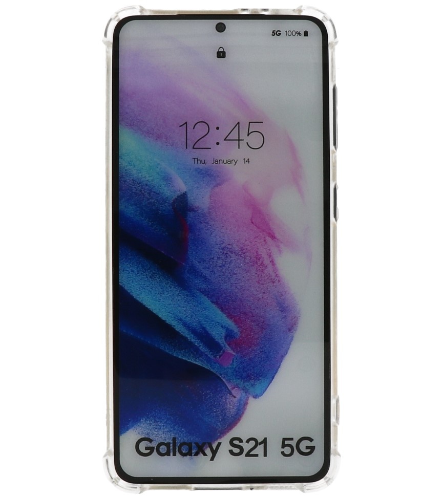 Funda de TPU a prueba de golpes para Samsung Galaxy S21 transparente
