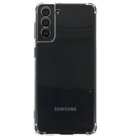 Custodia in TPU antiurto per Samsung Galaxy S21 Plus trasparente