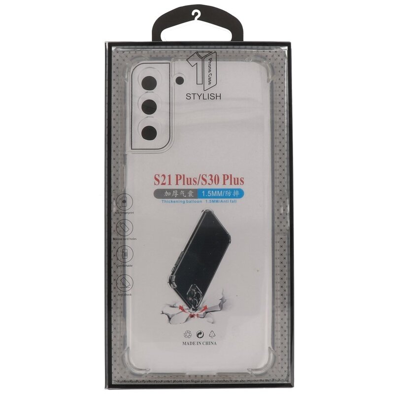 Schokbestendig TPU hoesje voor Samsung Galaxy S21 Plus Transparant