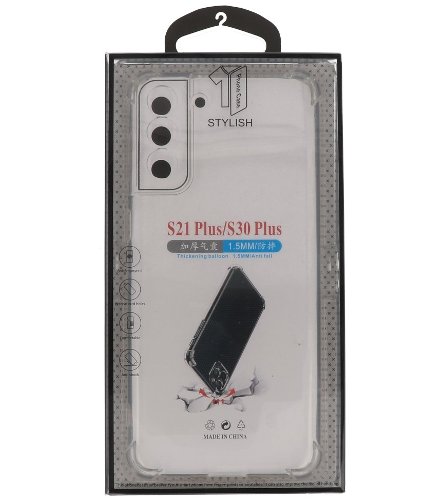 Stødsikker TPU-cover til Samsung Galaxy S21 Plus Transparent