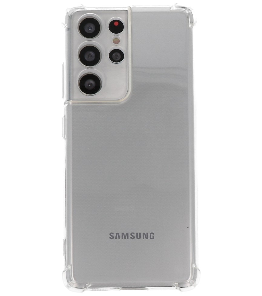 Funda de TPU a prueba de golpes para Samsung Galaxy S21 Ultra transparente