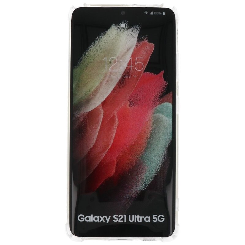 Stødsikker TPU-cover til Samsung Galaxy S21 Ultra Transparent