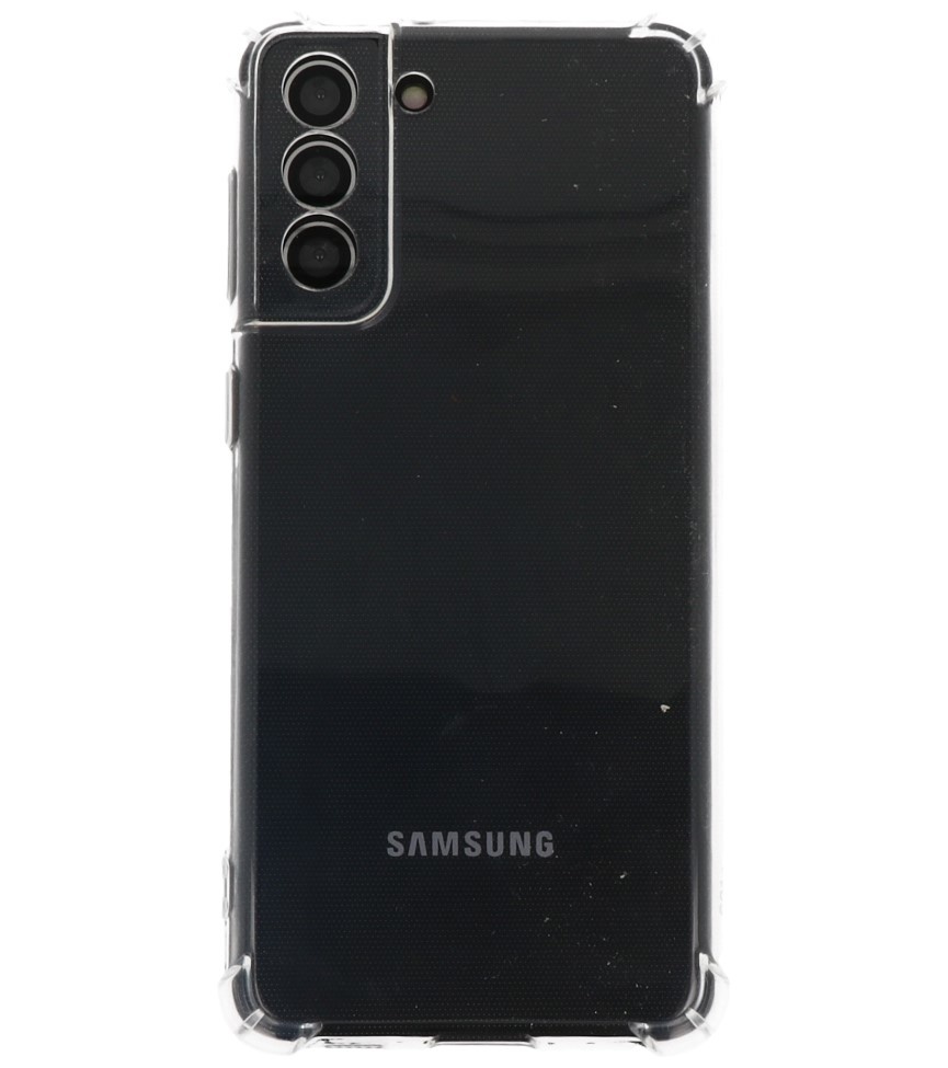 Funda de TPU a prueba de golpes para Samsung Galaxy S21 FE Transparente