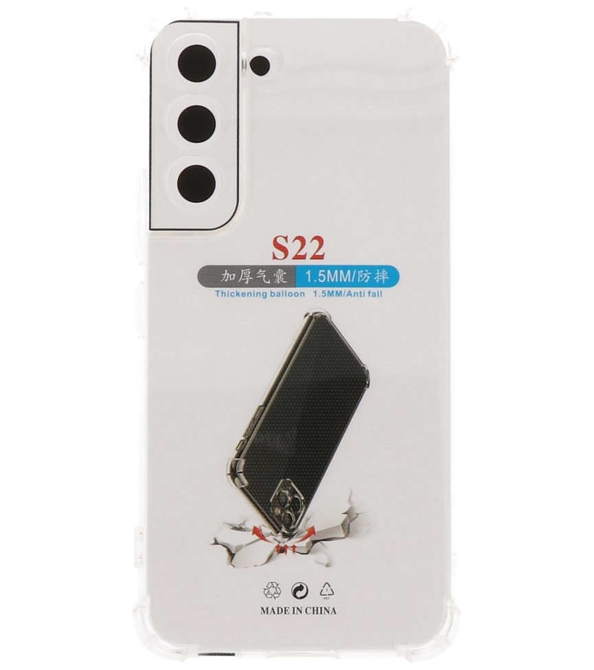 Stoßfeste TPU-Hülle für Samsung Galaxy S22 Transparent