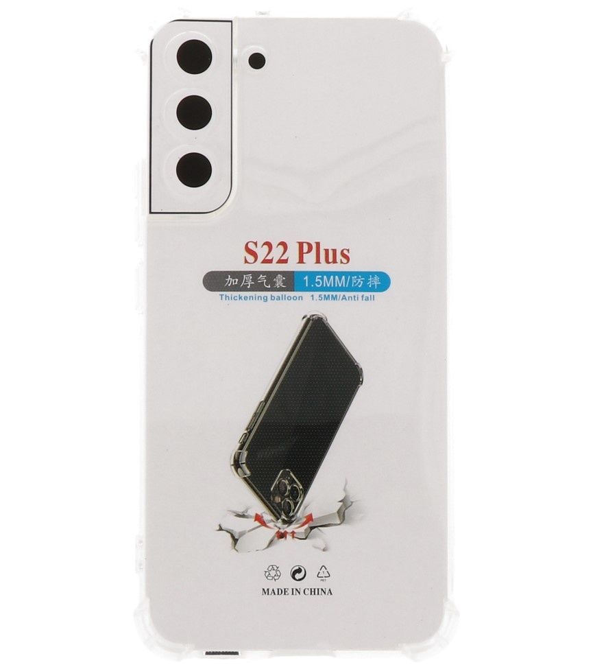 Stoßfeste TPU-Hülle für Samsung Galaxy S22 Plus Transparent