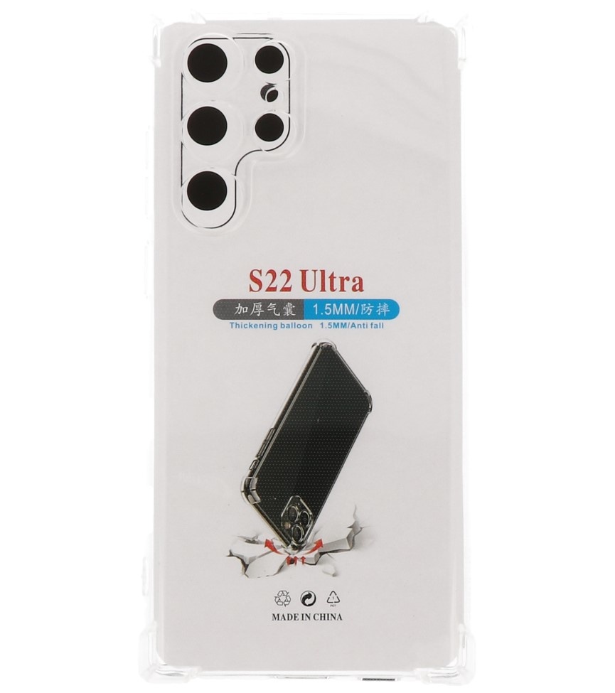 Coque en TPU Antichoc pour Samsung Galaxy S22 Ultra Transparente