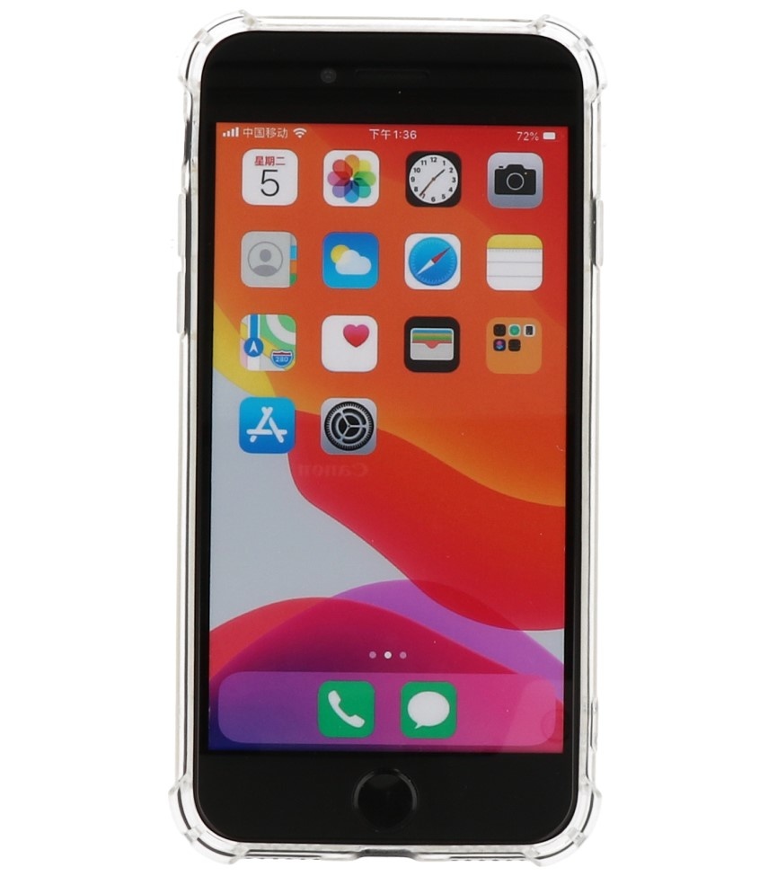 Stødsikker TPU-cover til iPhone 8 - 7 - SE 2020 Gennemsigtig