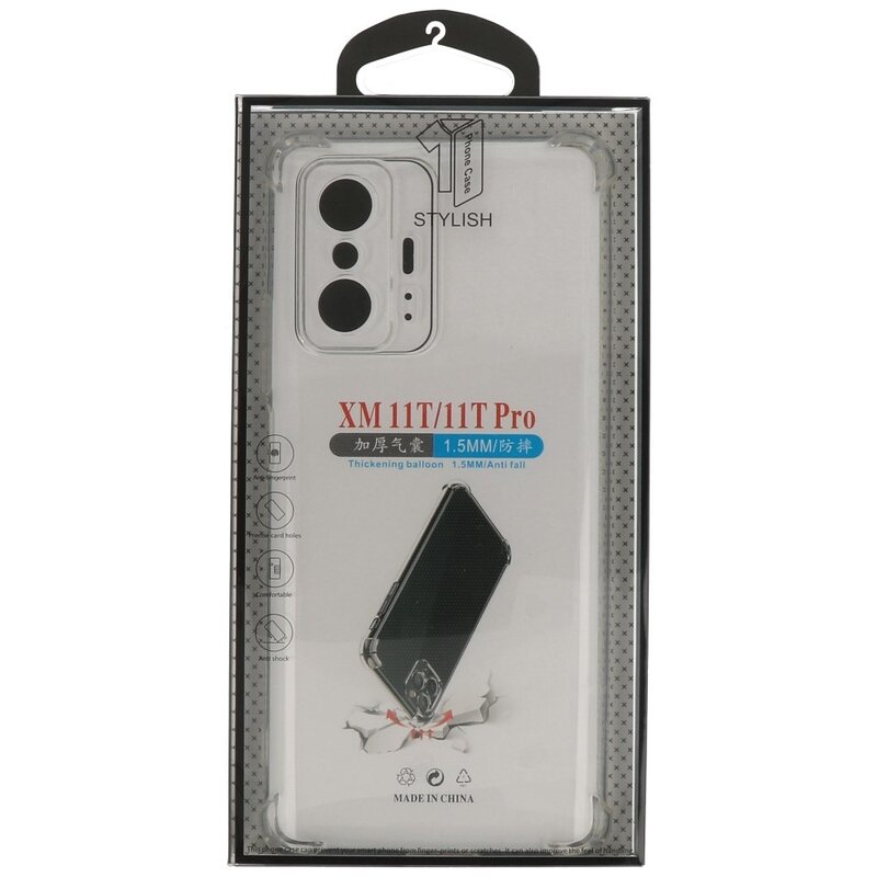 Stoßfeste TPU-Hülle für Xiaomi Mi11T -Mi11T Pro Transparent